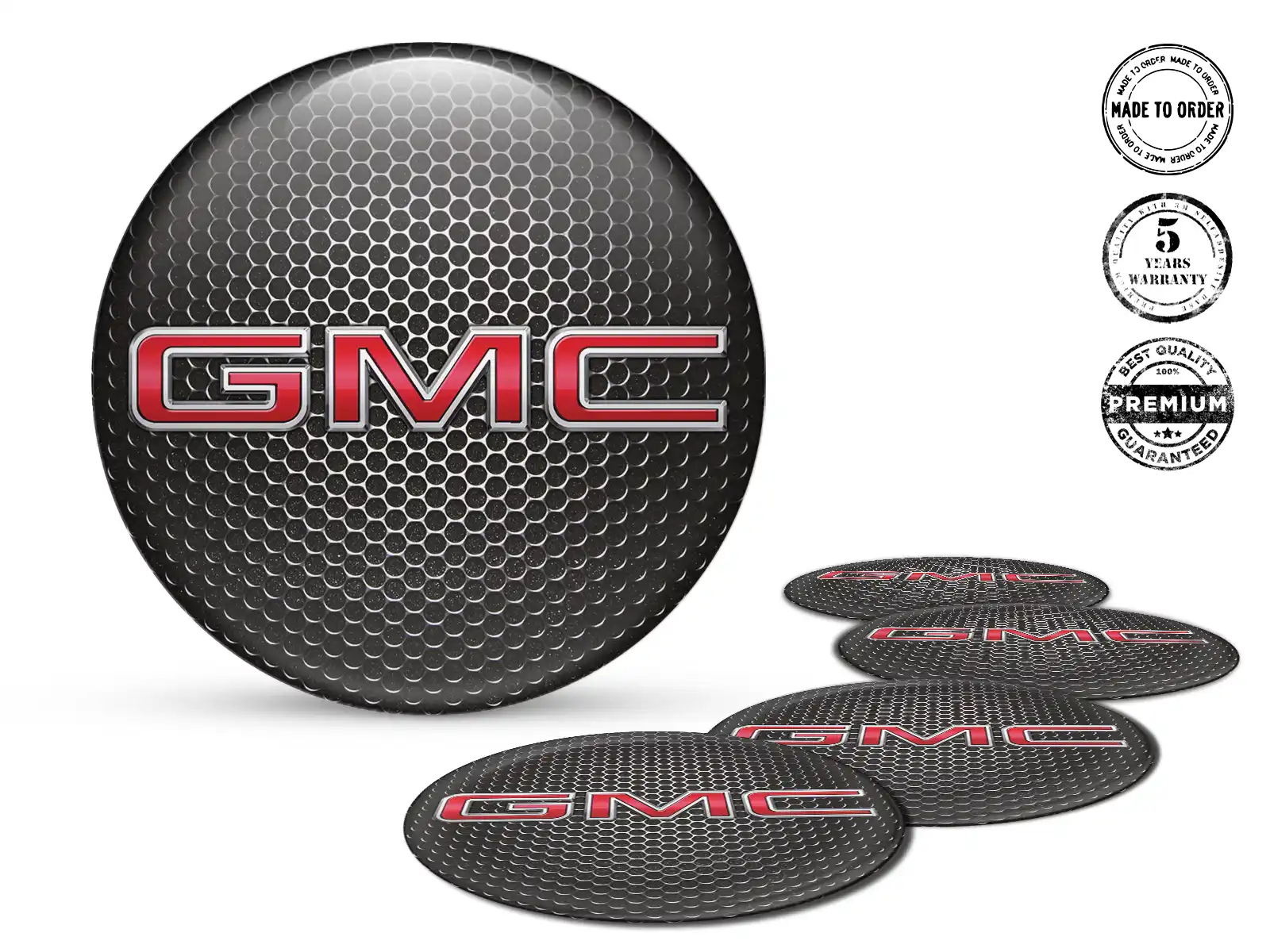 GMC Pegatinas Bombadas Edición Calcomanías Estilo de Silicona